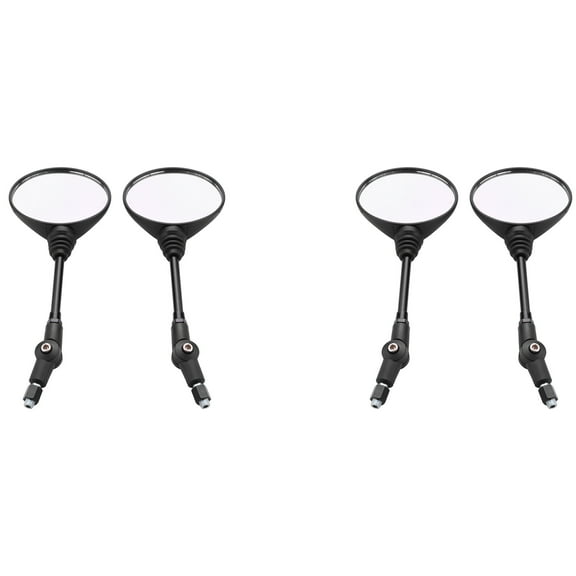 4X Universal Motorcycle Folding Mirror Motorbike Street Bike Side Mirrors Rearview Scooter 8/10mm
