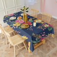 thumbnail image 6 of Pioneer Flower Floral Print Pattern Rectangle Tablecloth 60"x120",Waterproof Polyester Rectangle Table Cloth, Wipeable Spillproof Polyester Tablecloth for Dining, Camping, Indoor and Outdoor, 6 of 6