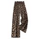 thumbnail image 1 of Pantalones Anchos con Estampado de Leopardo para Mujer, Cintura Elástica, Informales, Holgados, A Estar en Casa. L, 1 of 8