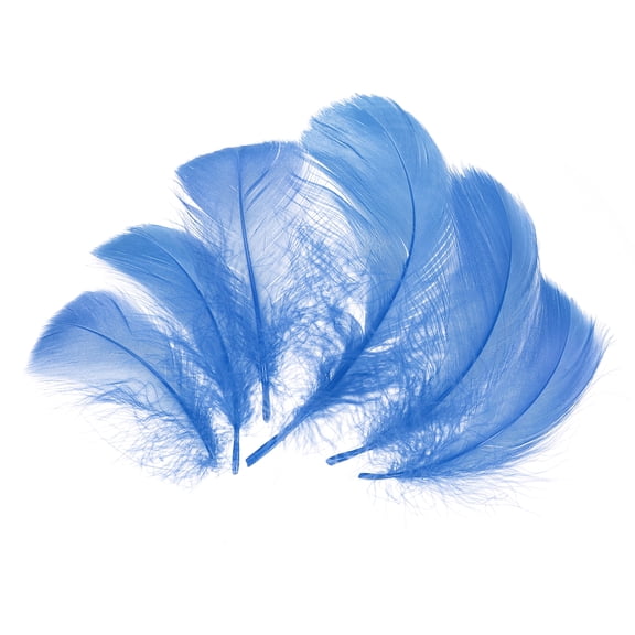 Uxcell 100 Pack Medium Blue Craft Feathers, 3-6 Inch Colored Feathers for Crafting, Fluffy Feather Bulk for DIY Crafts, Dream Catcher Supplies, Wedding Party Decoration