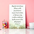 thumbnail image 3 of Christian Bible Verse Wall Art Canvas,May the God of Hope Romans 15:13 Motivational Scripture Canvas Prints Framed Wall Art for Home Room Office Room Wall Décor, 3 of 5