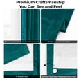 thumbnail image 6 of Half Price Drapes Deep Sea Teal Heritage Plush Velvet Room Darkening Curtains (1 Panel), 50W X 84L, 6 of 11