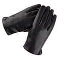 thumbnail image 3 of Voiceine 1 Pair PU Warm Gloves Screen Touch Gloves Waterproof Riding Bike Gloves Winter Cold Protection Gloves for Outdoor (Black, Free Size), 3 of 10