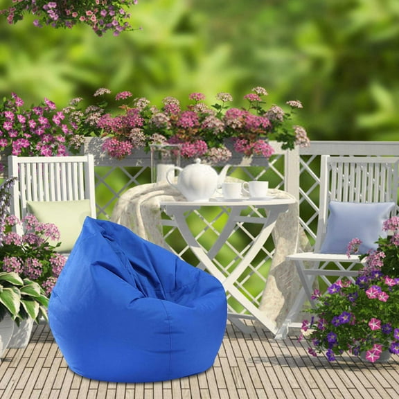 Home Soft Lazy Sofa Cover, Unfilled Lounges Beans Bag, Lazy Beans Bag Chair Cover, Waterproof zippered Beans Bag Cover, Canvas Chair Cover Lounger Sack without Filling