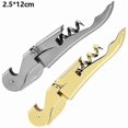 thumbnail image 2 of Stainless Steel Bottle Opener Can Opener Multifunctional Bottle Opener Seahorse 2 Pack Rose Gold + Silver, 2 of 5