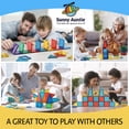 thumbnail image 2 of SUNNY AUNTIE Magnetic Tiles 138 PCS XL Set with Storage Bag – Magnetic Building Tiles for Kids Ages 3-8, STEM Magnet Construction Toy for Boys & Girls, 2 of 2
