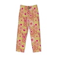 thumbnail image 4 of Xecao Yellow Flowers Men's Straight Lounge Pajama Pants: The Ultimate in Comfortable Sleepwear, 4 of 9