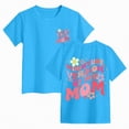 thumbnail image 3 of kpoplk Toddler Baby Girls Flower Shirt Cute Graphic Short Sleeve T-Shirt Kids Print Graphic Summer Tees Top(Sky Blue,5-6 Y), 3 of 6