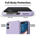 thumbnail image 3 of Compatible with iPhone 11 Case, Liquid Silicone Case, Slim Cover, Full Body Protection (Screen & Camera Protective Case), Shockproof, Anti-Scratch Soft Microfiber Lining 6.1 inch (Purple), 3 of 5