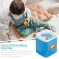 thumbnail image 3 of EeaseMX 1 pieza de divertido juguete de casita, lavadora eléctrica, juguete para niños, mini juguete de lavandería, 3 of 8