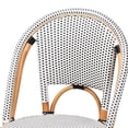 thumbnail image 5 of bali & pari Genica Two-Tone Black and White Weaving and Rattan Bar Stool, 5 of 6