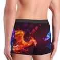 thumbnail image 6 of Cauagu Futuristic Red And Blue Bird Print Boxer Briefs for Men,Comfortable Breathable Men's Underwear Moisture Wicking Underpants -Small, 6 of 8