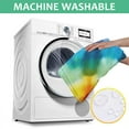 thumbnail image 6 of Tie Dye Soft Petal Ring Pattern Square Tablecloth,Waterproof Square Table Cover,Wipeable Spillproof Washable Table Cover for Home Kitchen Party Decor 60"x60"(152x152cm), 6 of 6