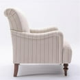 thumbnail image 4 of Pemberley Row Polyester Beige Arm Chair Rectangular Rolled Back 29.75"W x 34.50"D x 35.75"H, 4 of 9