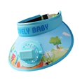 thumbnail image 4 of TISHITA Sun Visor Hat with Fan Adjustable Lightweight Portable Sun Visor Fan Hat Fan Hat Blue, 4 of 8