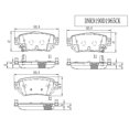 thumbnail image 4 of Balatas Traseras para Nissan Kicks 1.6l 2015-2016 Dynamik DNK9190D1965CK, 4 of 4