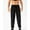 Black, variant on EGNMCR Men's Lightweight Pants, Cargo Pants Men Men's Sports Pants Foot Binding Casual Stretch Breathable Fitness Pants Running Training Lace-up Elastics Length Pants Mens Polyester Pants