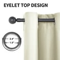 thumbnail image 3 of Bxaolu Rod Pocket Panel Pair, Blackout Curtains 51 Inches Long, Thermal Insulated Black Out Curtains 2 Panels Set for Bedroom, Room Darkening Drapes for Living Room Window (W29 x L51 Inch, Beige), 3 of 9