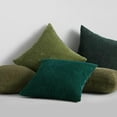thumbnail image 7 of Fall Pillow Covers Set of 4 Soft Corduroy Boho Strip Textured Green Pillow Covers Modern Farmhouse Cute Autumn Home Decor Green Living Room Sofa Couch Bed 55x55 cm, 7 of 7