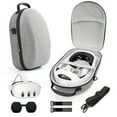 thumbnail image 4 of Estuche de transporte grande para accesorios Meta/Oculus Quest 3 Estuche rígido grande de almacenamiento Bolsa compatible con el auricular Quest 3 VR Correa para la cabeza Elite Empuñaduras para, 4 of 8