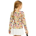 thumbnail image 5 of Psesaysky Girls Cute Hippie Floral Print Sweatshirt Long Sleeve for Teen Girls Stand-up Collar Sweatshirt Quarter Zip Pullover Hoodies Fleece Jacket 12-13 Years, 5 of 6