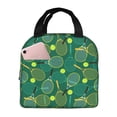 thumbnail image 1 of Easygdp Tennis Rackets and Balls Bolsa Térmica Premium - Tela Oxford Impermeable, Gran Capacidad, Bolsillo Frontal, Unisex para Trabajo, Escuela, Actividades al Aire Libre y Picnics, 1 of 8
