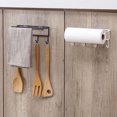 thumbnail image 4 of Self-adhesive Roll Paper Rack Wall Carrier Creative Kitchen Cookware Hanging Rack Decorative Shelf (White), 4 of 6
