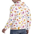 thumbnail image 6 of Wukai Cartoon Birds & Flowers Print Men Hoodies Fleece Sweatshirts Long Sleeve Sweaters Pullover Fall Outfits Winter Clothes-4X-Large, 6 of 7