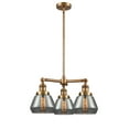 thumbnail image 3 of Innovations Lighting 207 Fulton Fulton 3 Light 22" Wide Chandelier - Nickel, 3 of 7