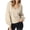 Beige, variant on Vmvidoty Womens Sweater & Cardigan Top Solid Color Long Sleeved Hooded Jacket Beige S( Women's or Women's Plus )