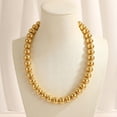 thumbnail image 6 of Leaf Resin Chunky Beaded Necklace for Women, Simple Modern Style Necklace Jewelry Accessory, 6 of 11