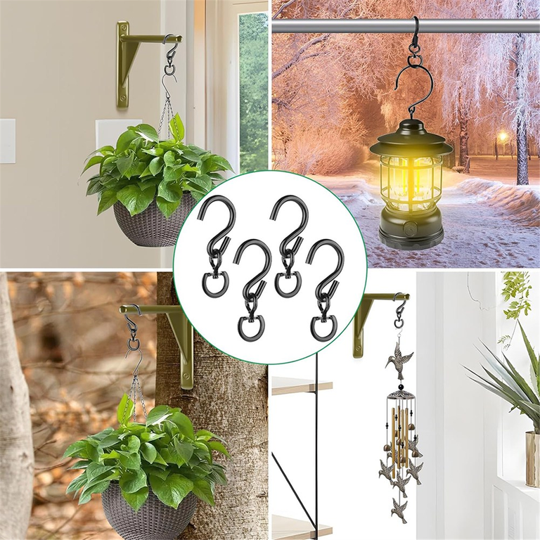 hanging plant stand with base Metal Hanging Plant Stand with Hook Adjustable Height – RusticReach main image 1