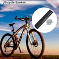 thumbnail image 2 of Unique Bargains 36pcs Universal Bicycle Spokes 13G Bike Wheel Spokes Nipple 45 Steel Black-221mm, 2 of 7
