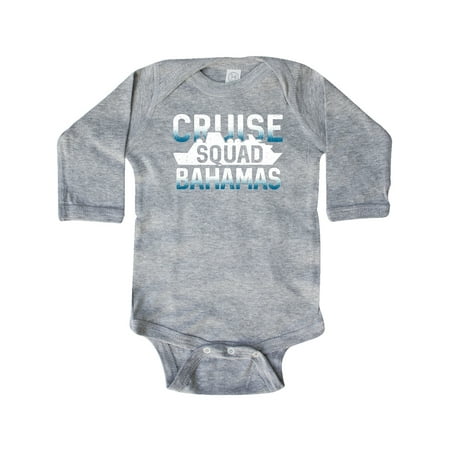 

Inktastic Bahamas Cruise Squad Travel Vacation Gift Baby Boy or Baby Girl Long Sleeve Bodysuit