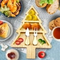 thumbnail image 2 of Christmas Charcuterie Board Set - Personalized Bamboo Cheese & Knife Set with Funny Tree Design, Unique Housewarming Gifts for Women, 2 of 9