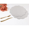 thumbnail image 6 of Unique Bargains Set of 6 Flower Placemats for Kitchen White 15*15in, 6 of 7