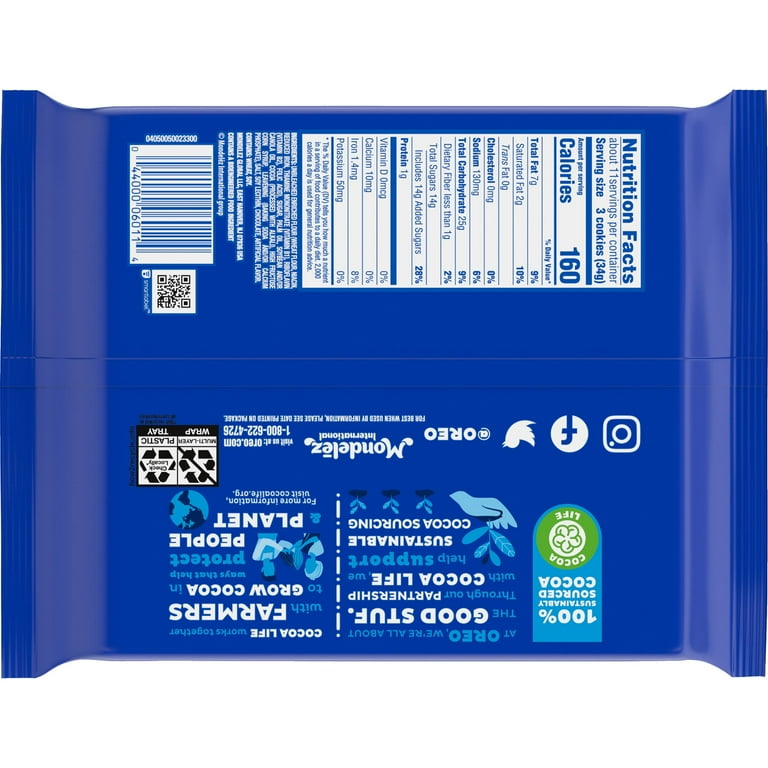 Oreo Chocolate Sandwich Cookies 13.29 oz (Pack of 32) - Walmart.com