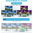 thumbnail image 4 of KOMI Docking Station Dual Monitor, USB C to Dual HDMI Adapter, USB C Docking Station Dual Monitor, Dual Monitor Adapter, USB C Hub 10 in 1 Docking Station 3 Monitors with HDMI/VGA/PD/USB/SD/TF/3.5mm A, 4 of 5