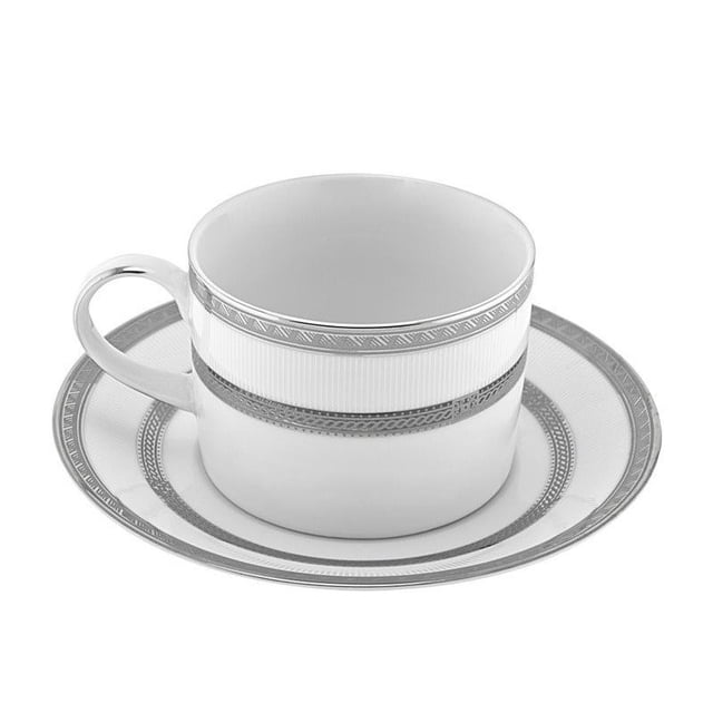 10 Strawberry Street Sophia Tasse et Soucoupe (Lot de 6)