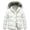 White, variant on Heting Women's Plus Size Hooded Puffer Jacket Quilted Thicken Winter Coat with Removable Hood, Windproof Waterproof Warm Overcoat with Multi-Pockets Khaki 4X