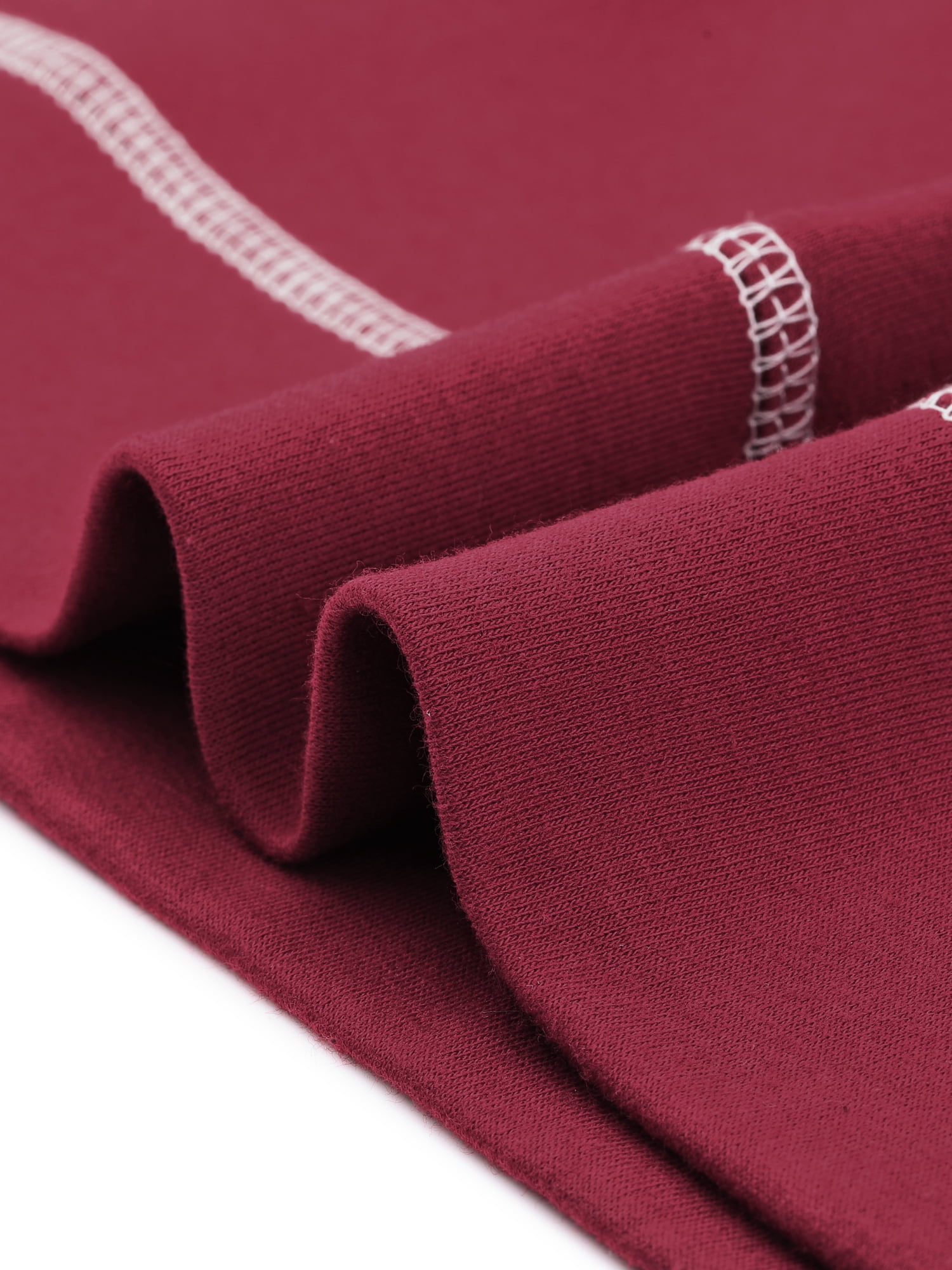 Unique Bargains Women's Plus Size Fleece Jacket Zip Front Hoodie 2X Burgundy