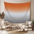 thumbnail image 2 of Burnt Orange Gray Ombre Tapestry for Bedroom Wall Hanging Tapestry, Modern Gradient Abstract Art Ceiling Backdrop Tapestries Poster Blanket Wall Decor for Teens Room Living Room Dorm 51" x 59", 2 of 8