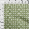 thumbnail image 1 of oneOone Georgette Viscose Fabric Leaves & Floral Block Print Fabric BTY 42 Inch Wide, 1 of 4