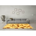 thumbnail image 3 of Ahgly Company Indoor Rectangle Abstract Yellow Modern Area Rugs, 8' x 10', 3 of 4