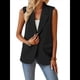 thumbnail image 2 of Chaleco Sin Mangas de Verano para Mujer, Estilo Informal, para Oficina, con Bolsillos. Negro L, 2 of 9
