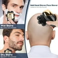 thumbnail image 4 of in 1 Electric Shaver 7D for Bald Men, Rechargeable Rotary Razor, LED Display, Black, 4 of 5