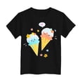 thumbnail image 4 of Toddler Baby Girls Short Sleeve T-Shirts Crew Neck Summer 24 Months 2t 3t 4t 5t 6t 7t Soft Cotton Casual Basic Daily Wear Tops Gibobby,13-14 Years,Black, 4 of 4
