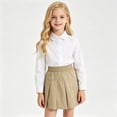 thumbnail image 6 of Byoo Toddler Girls Elastic Waist Pleated Mini Skirt School Uniform Casual Everyday Bottoms, 6 of 7