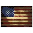 thumbnail image 1 of American Flag Sign, Vintage Rustic Wall Decor, 24x36 Corrugated Plastic, 1 of 7