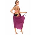 thumbnail image 5 of FUTATA Womens Sarong Swimsuit Cover Ups Chiffon Bathing Suits Wraps Dresses Swim Beach Bikini Cover Up Skirt For Girls, 5 of 6